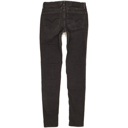 Levi's 710 Super Women Black Skinny Slim Stretch Jeans W29 L31