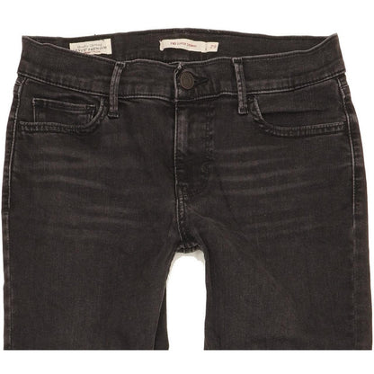 Levi's 710 Super Women Black Skinny Slim Stretch Jeans W29 L31