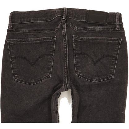 Levi's 710 Super Women Black Skinny Slim Stretch Jeans W29 L31