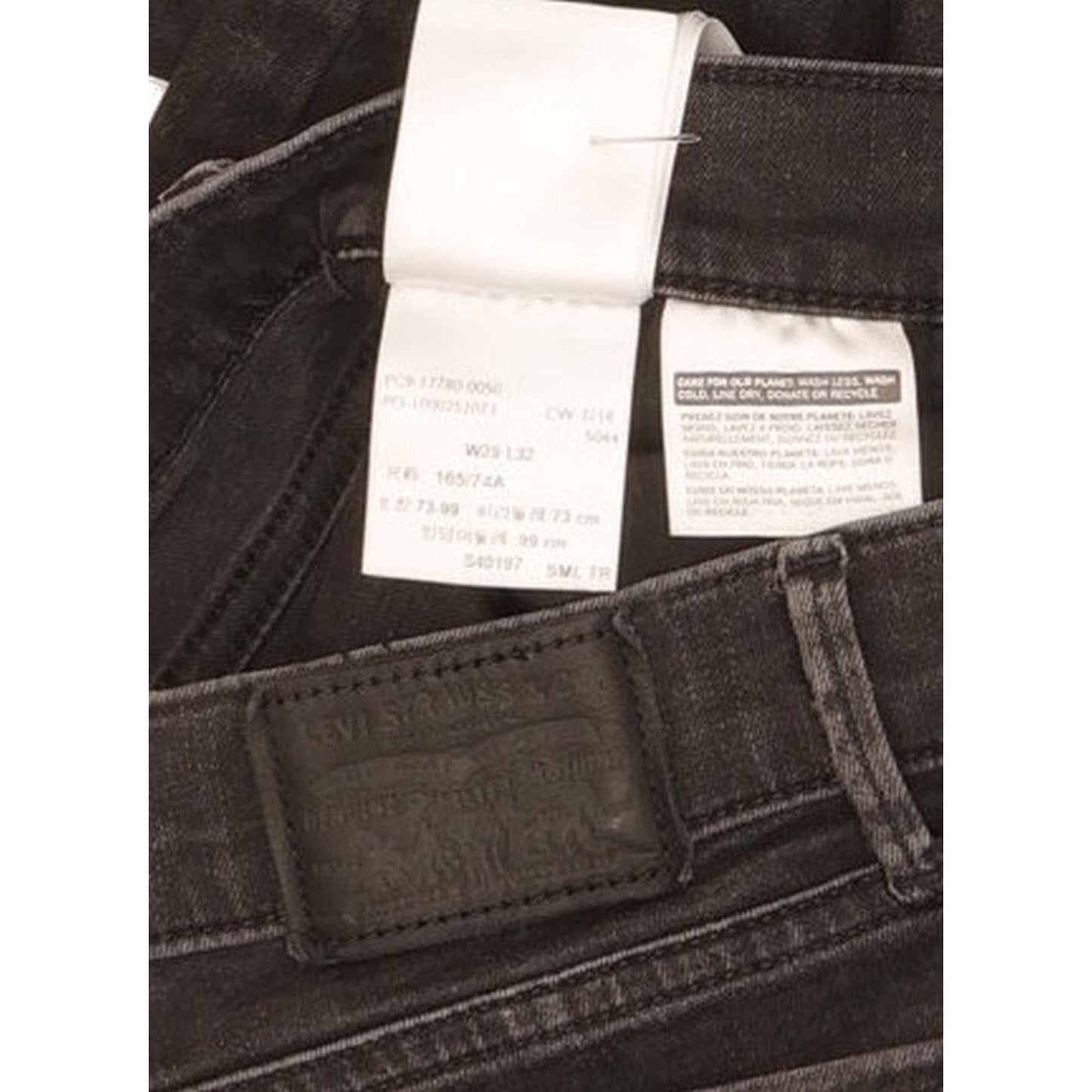 Levi's 710 Super Women Black Skinny Slim Stretch Jeans W29 L31