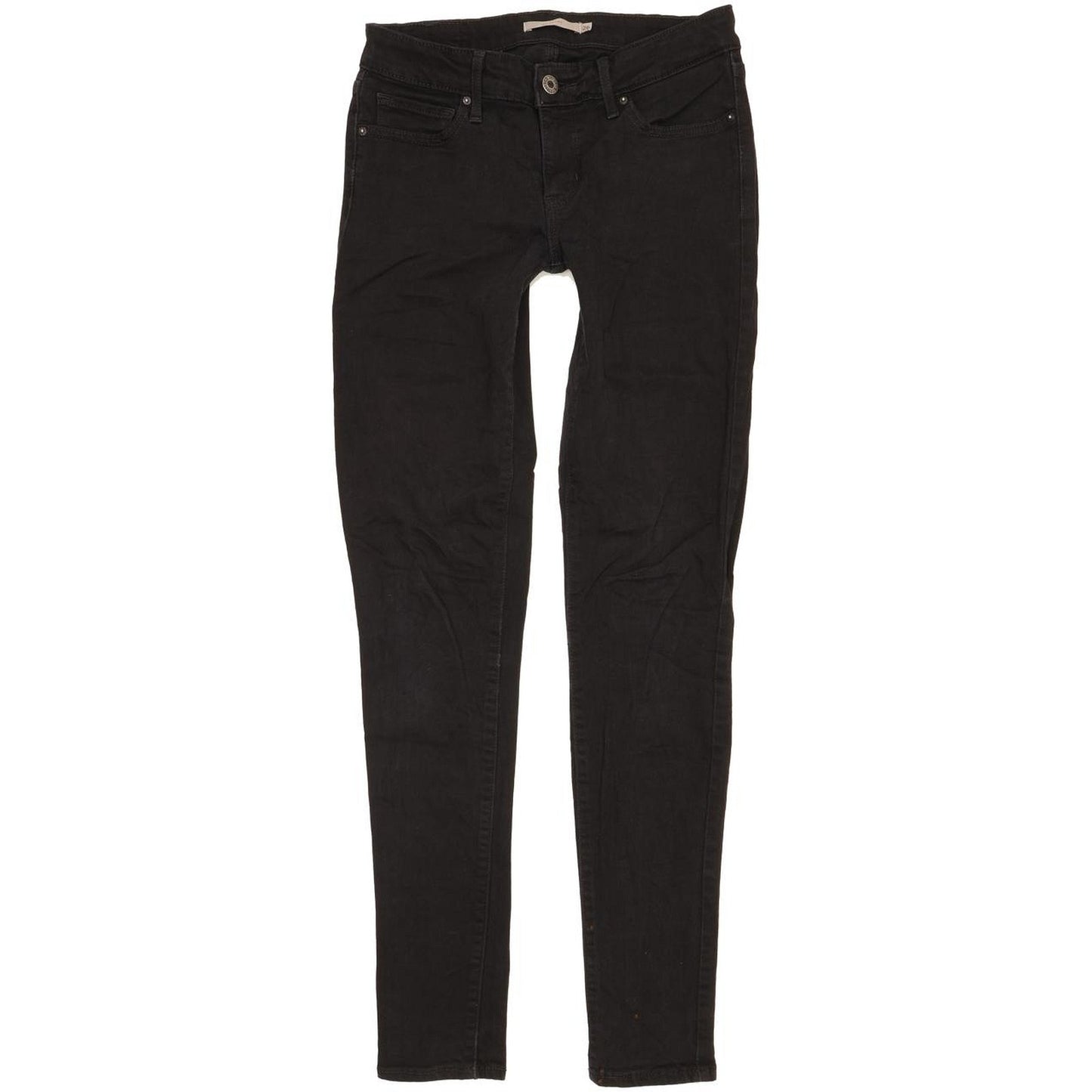 Levi's 711 Women Black Skinny Slim Stretch Jeans W26 L31