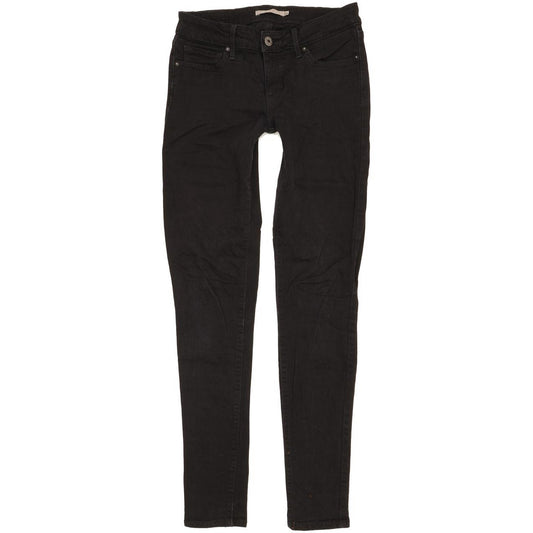 Levi's 711 Women Black Skinny Slim Stretch Jeans W26 L31