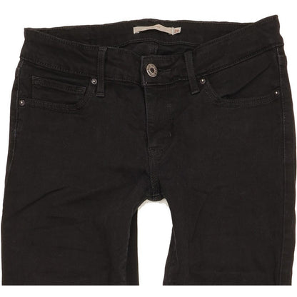 Levi's 711 Women Black Skinny Slim Stretch Jeans W26 L31