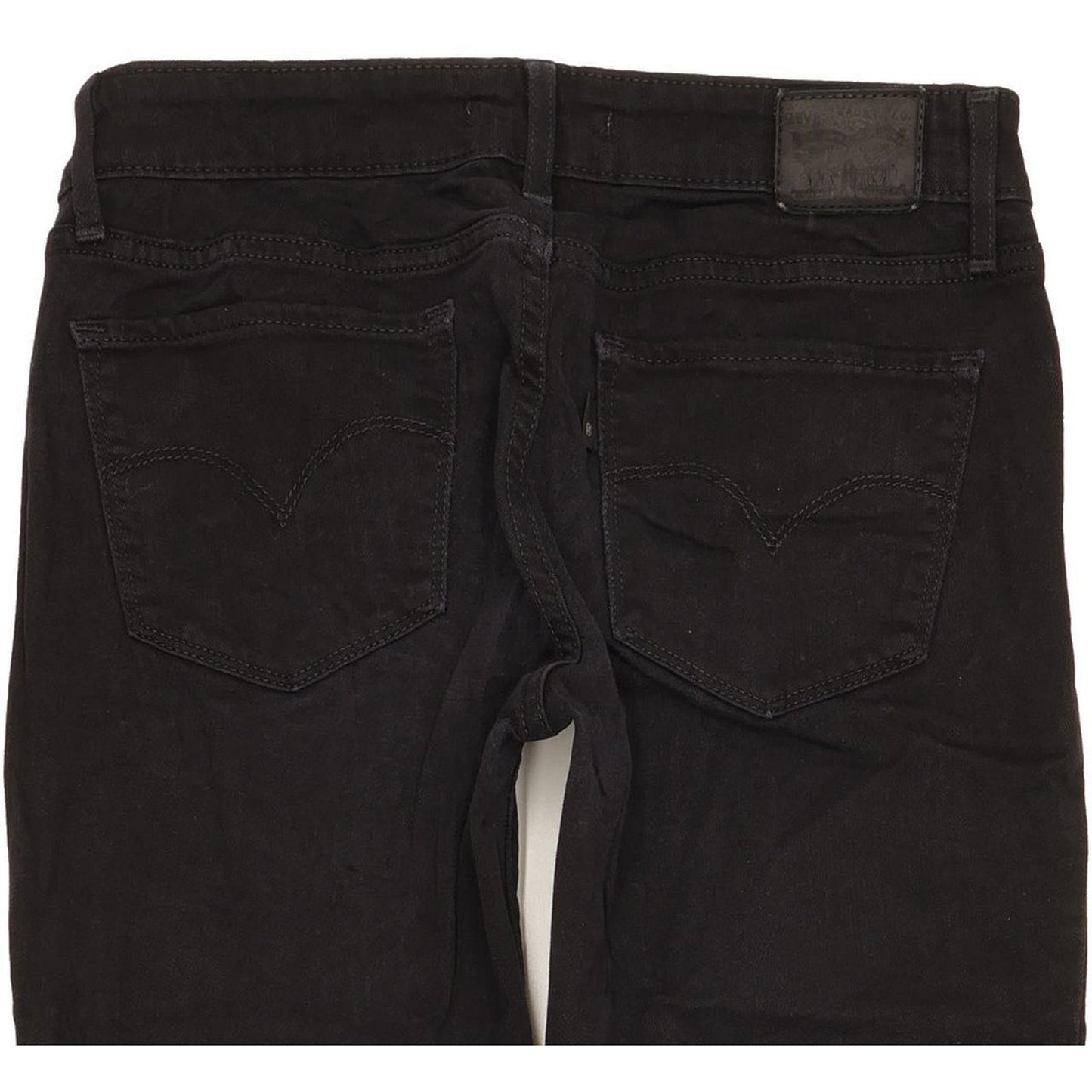 Levi's 711 Women Black Skinny Slim Stretch Jeans W26 L31