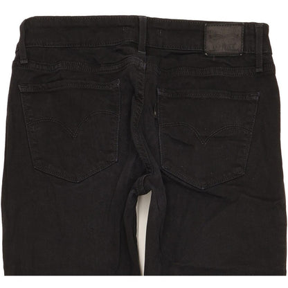Levi's 711 Women Black Skinny Slim Stretch Jeans W26 L31