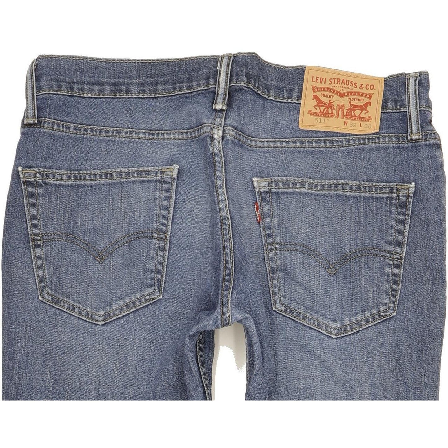 Levi's 511 Men Blue Straight Slim Stretch Jeans W32 L30