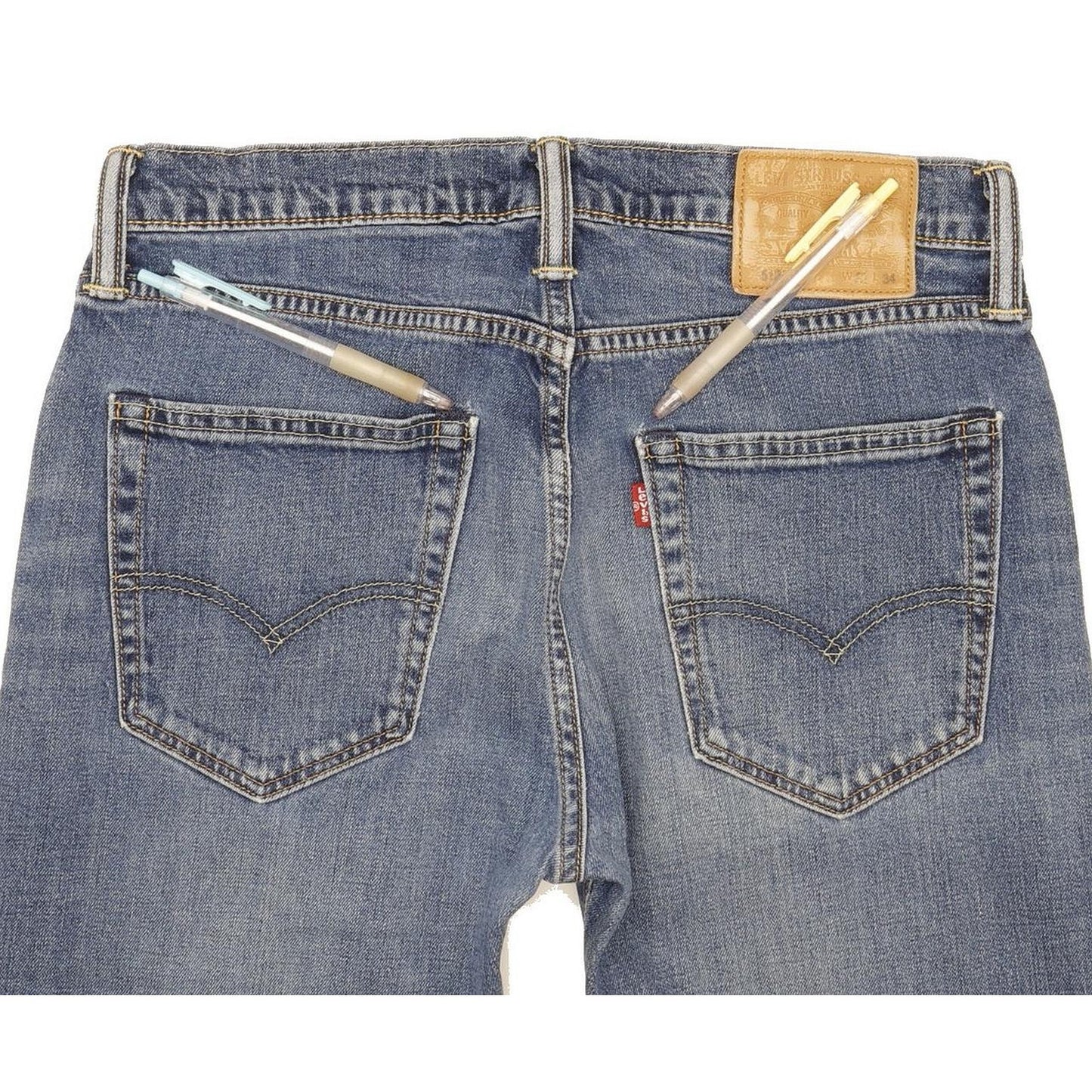 Levi's 512 Men Blue Tapered Slim Stretch Jeans W32 L32