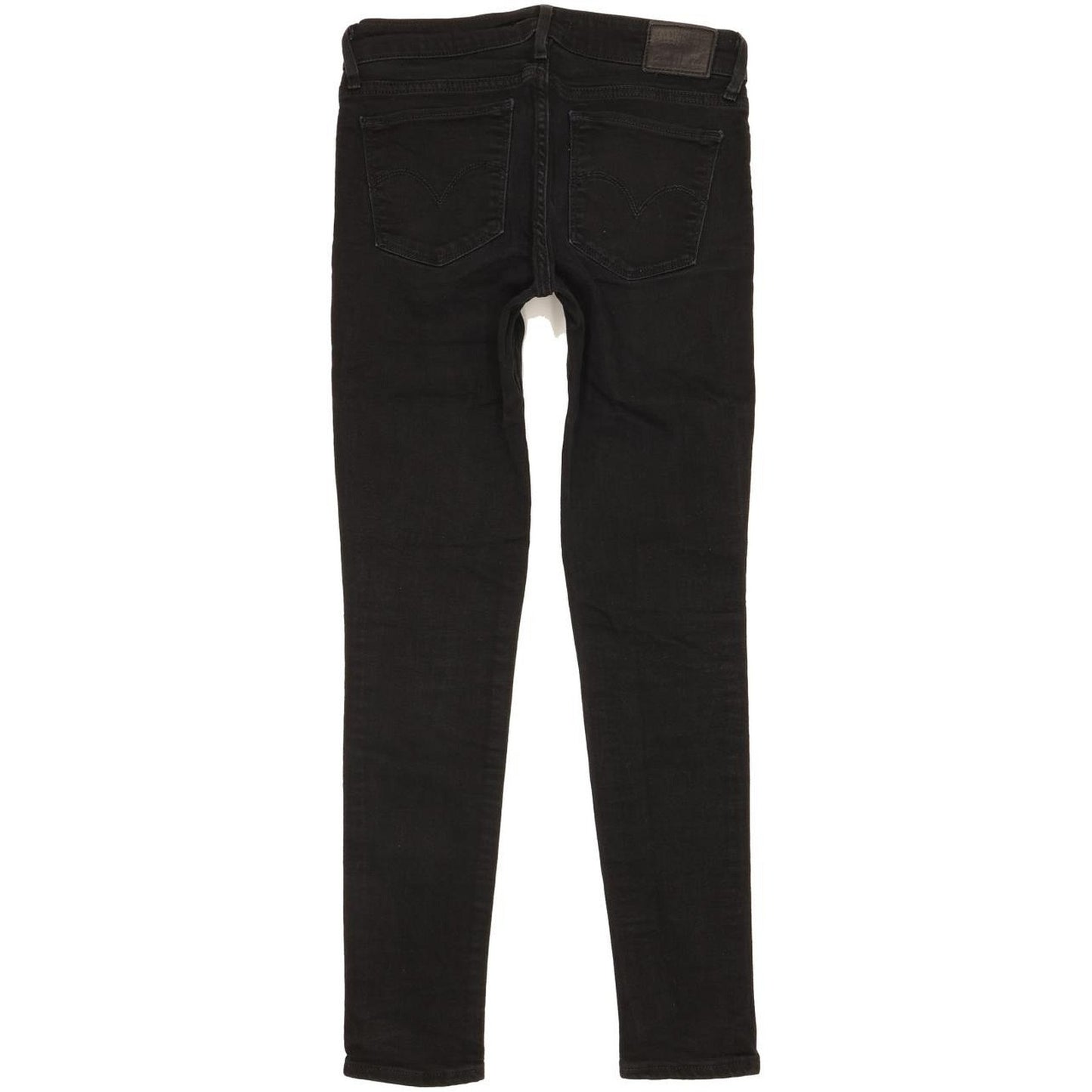 Levi's 711 Women Black Skinny Slim Stretch Jeans W28 L29