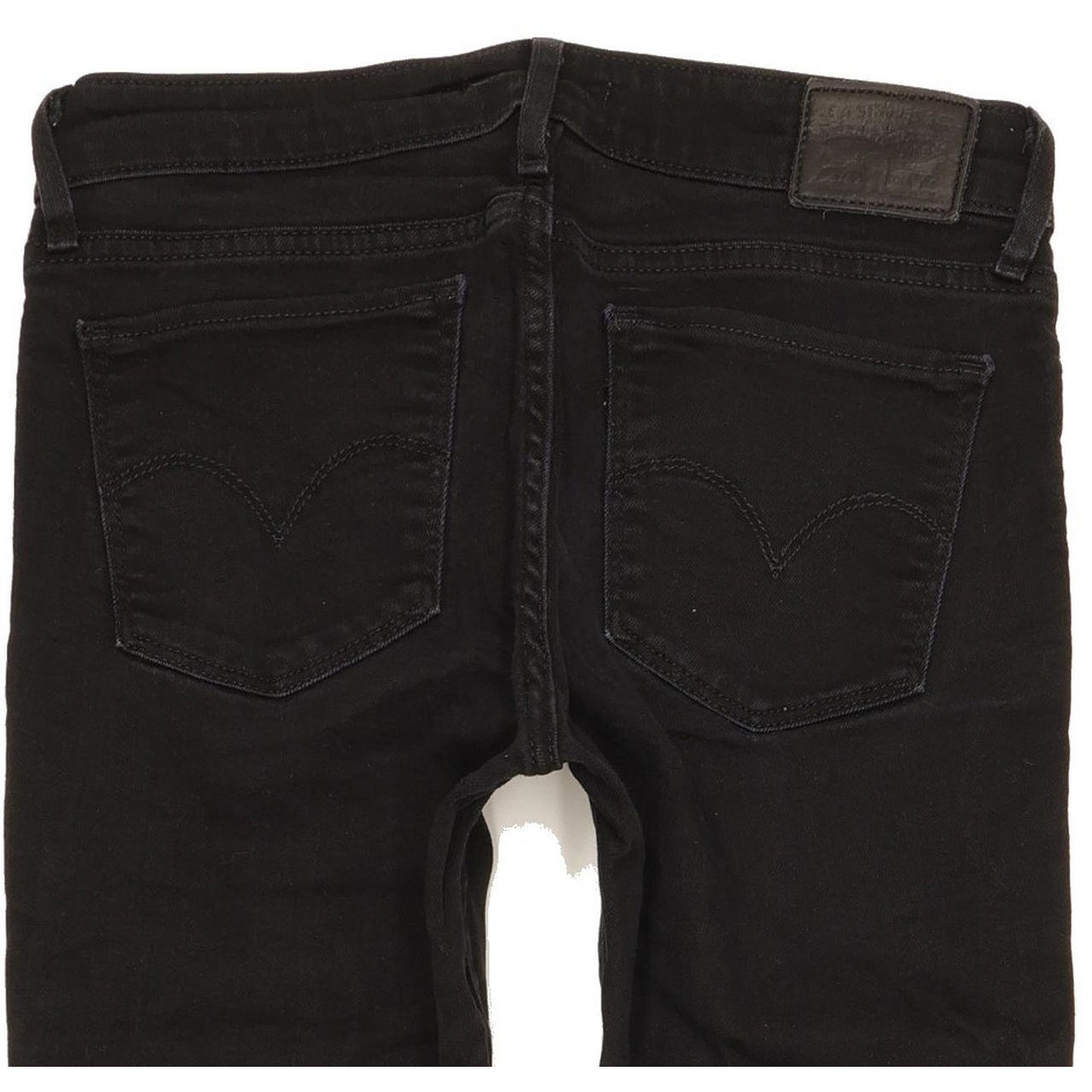 Levi's 711 Women Black Skinny Slim Stretch Jeans W28 L29