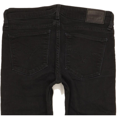 Levi's 711 Women Black Skinny Slim Stretch Jeans W28 L29