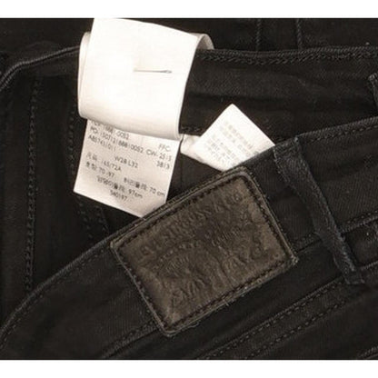 Levi's 711 Women Black Skinny Slim Stretch Jeans W28 L29