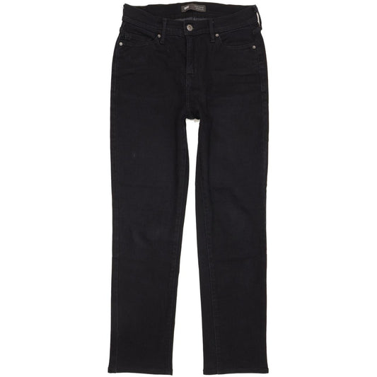 Levi's 512 Slimming Women Black Straight Slim Stretch Jeans W30 L28