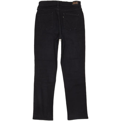 Levi's 512 Slimming Women Black Straight Slim Stretch Jeans W30 L28