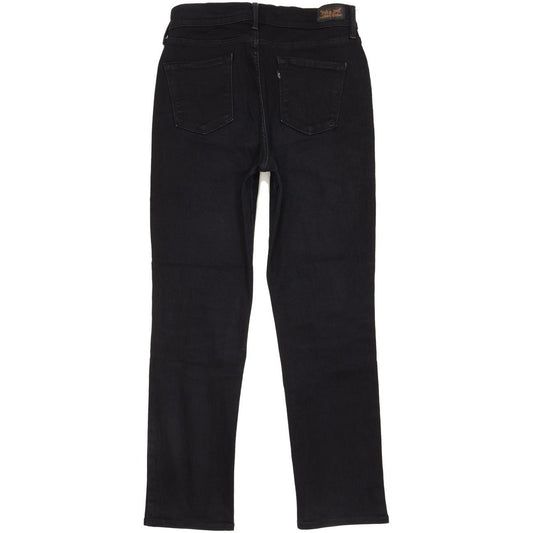 Levi's 512 Slimming Women Black Straight Slim Stretch Jeans W30 L28