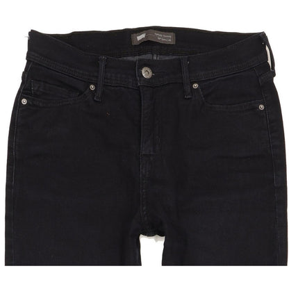 Levi's 512 Slimming Women Black Straight Slim Stretch Jeans W30 L28