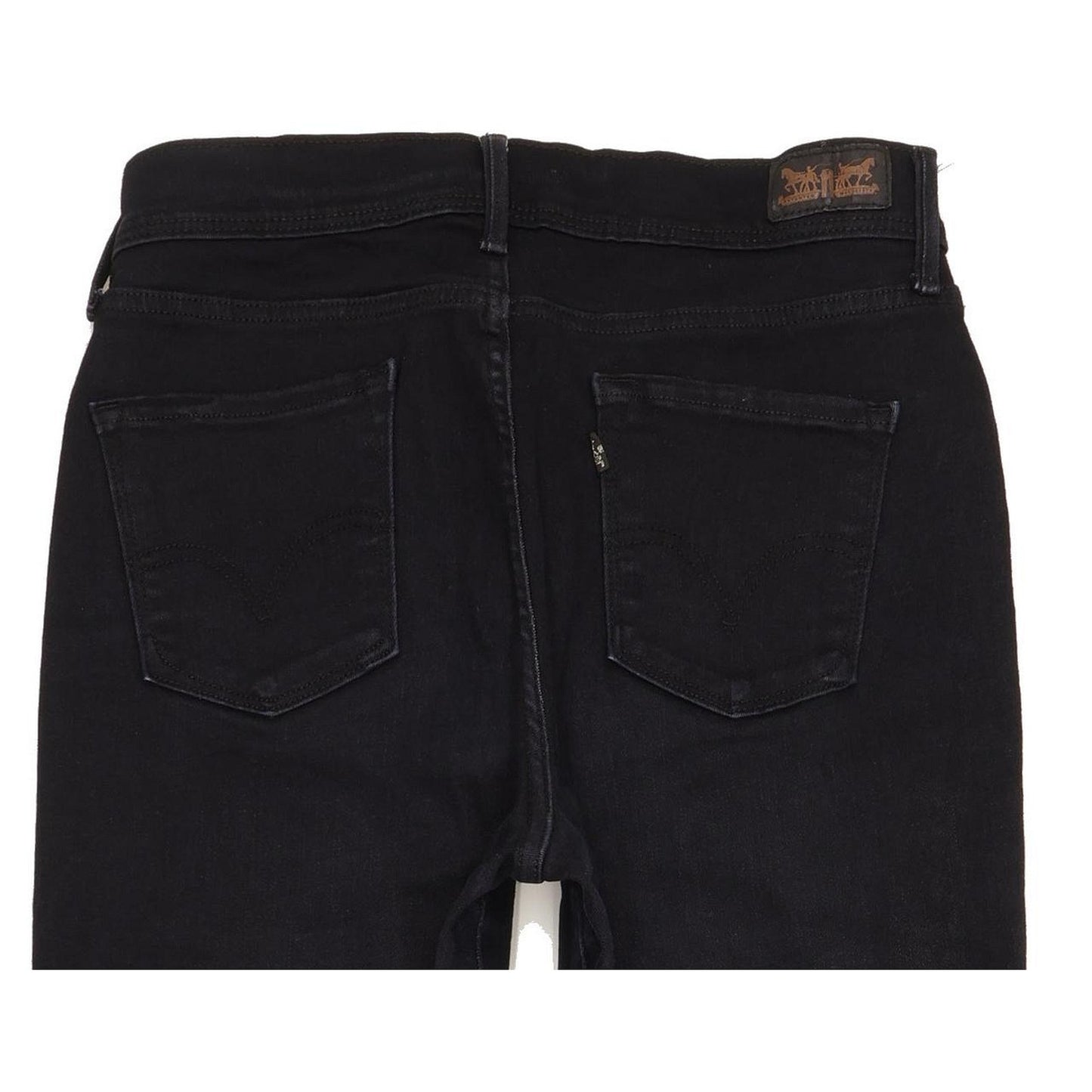 Levi's 512 Slimming Women Black Straight Slim Stretch Jeans W30 L28
