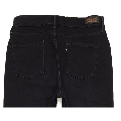 Levi's 512 Slimming Women Black Straight Slim Stretch Jeans W30 L28