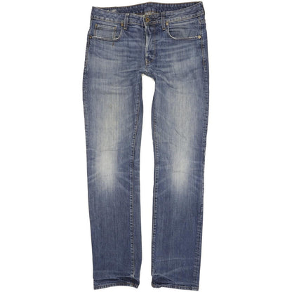 G-Star 3301 Men Blue Straight Regular Jeans W33 L35