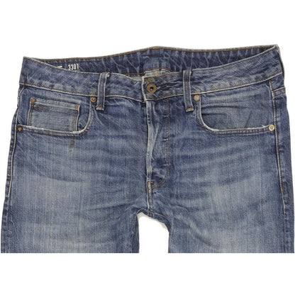 G-Star 3301 Men Blue Straight Regular Jeans W33 L35