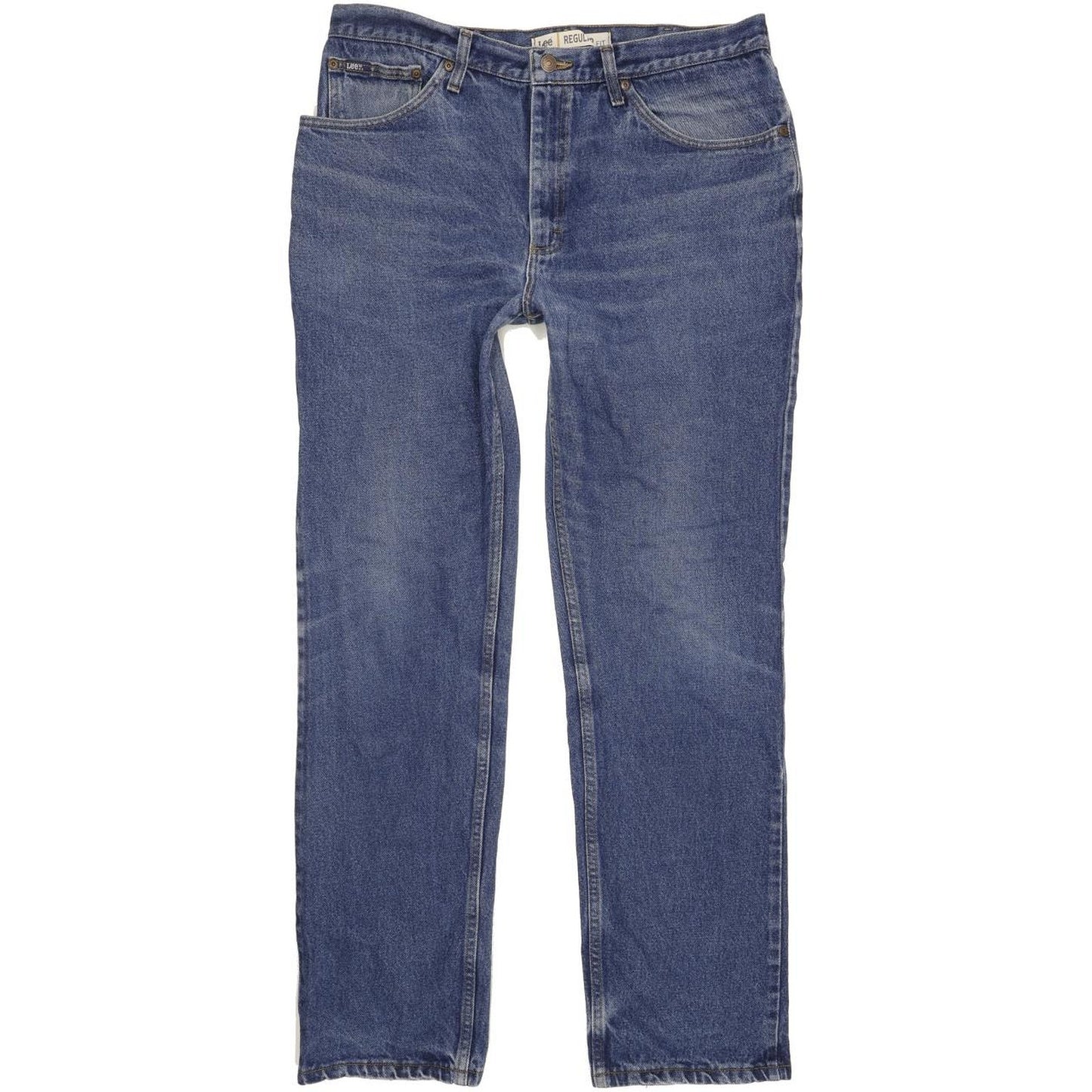 Lee Jim Men Blue Straight Regular Jeans W38 L33