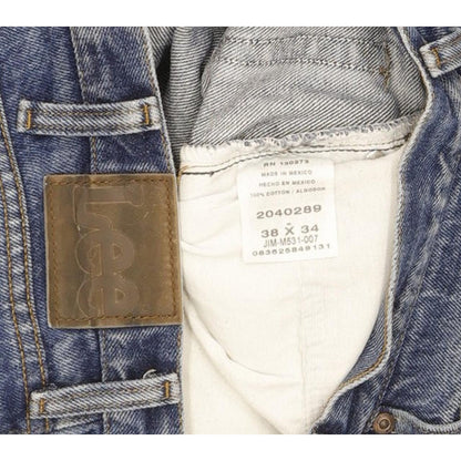Lee Jim Men Blue Straight Regular Jeans W38 L33