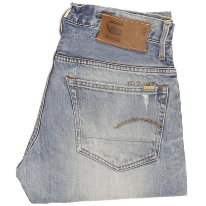 G-Star 3301 Men Blue Straight Regular Jeans W32 L31