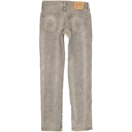 Levi's 511 Men Grey Straight Slim Stretch Jeans W31 L33