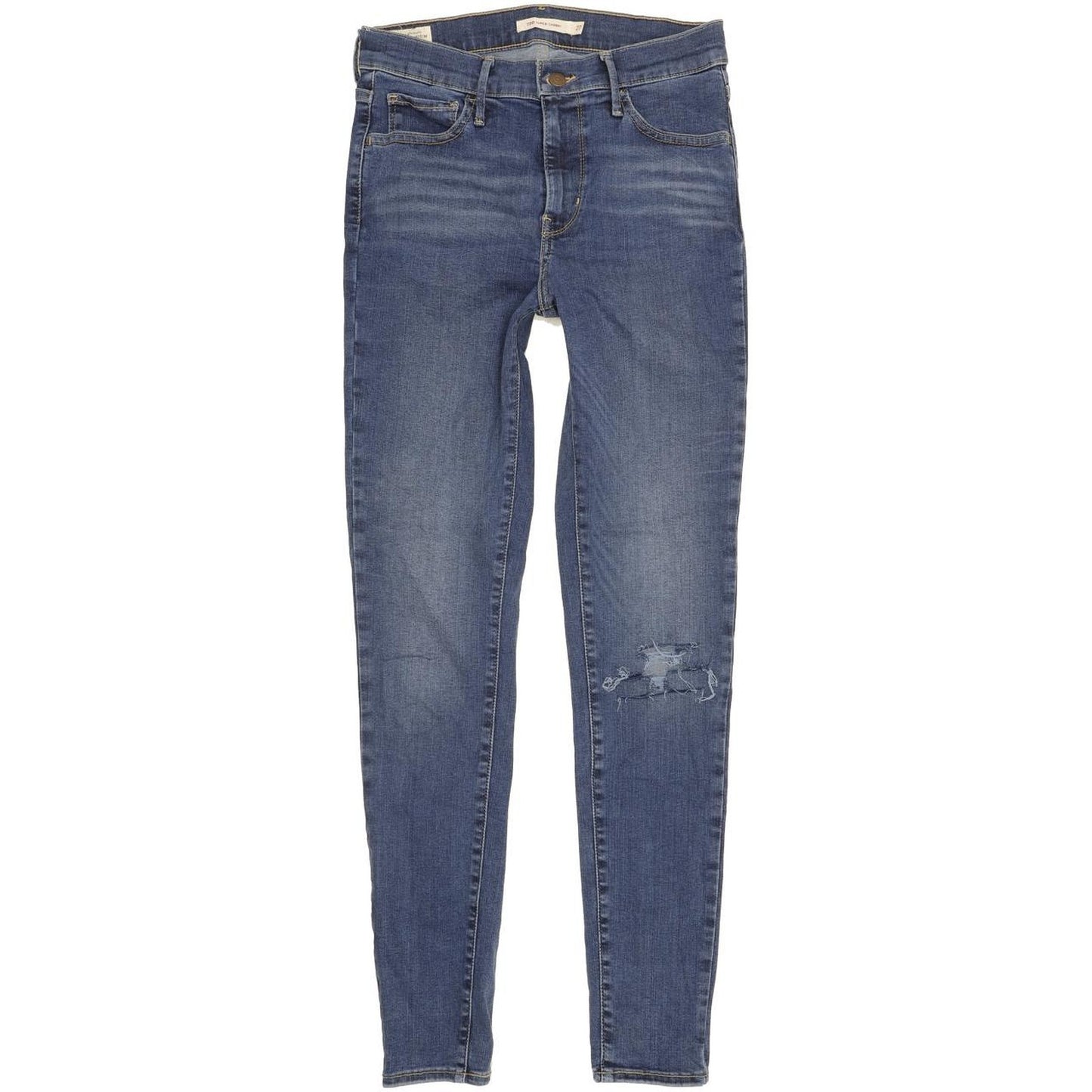 Levi's 720 Super Women Blue Skinny Slim Stretch Jeans W27 L30