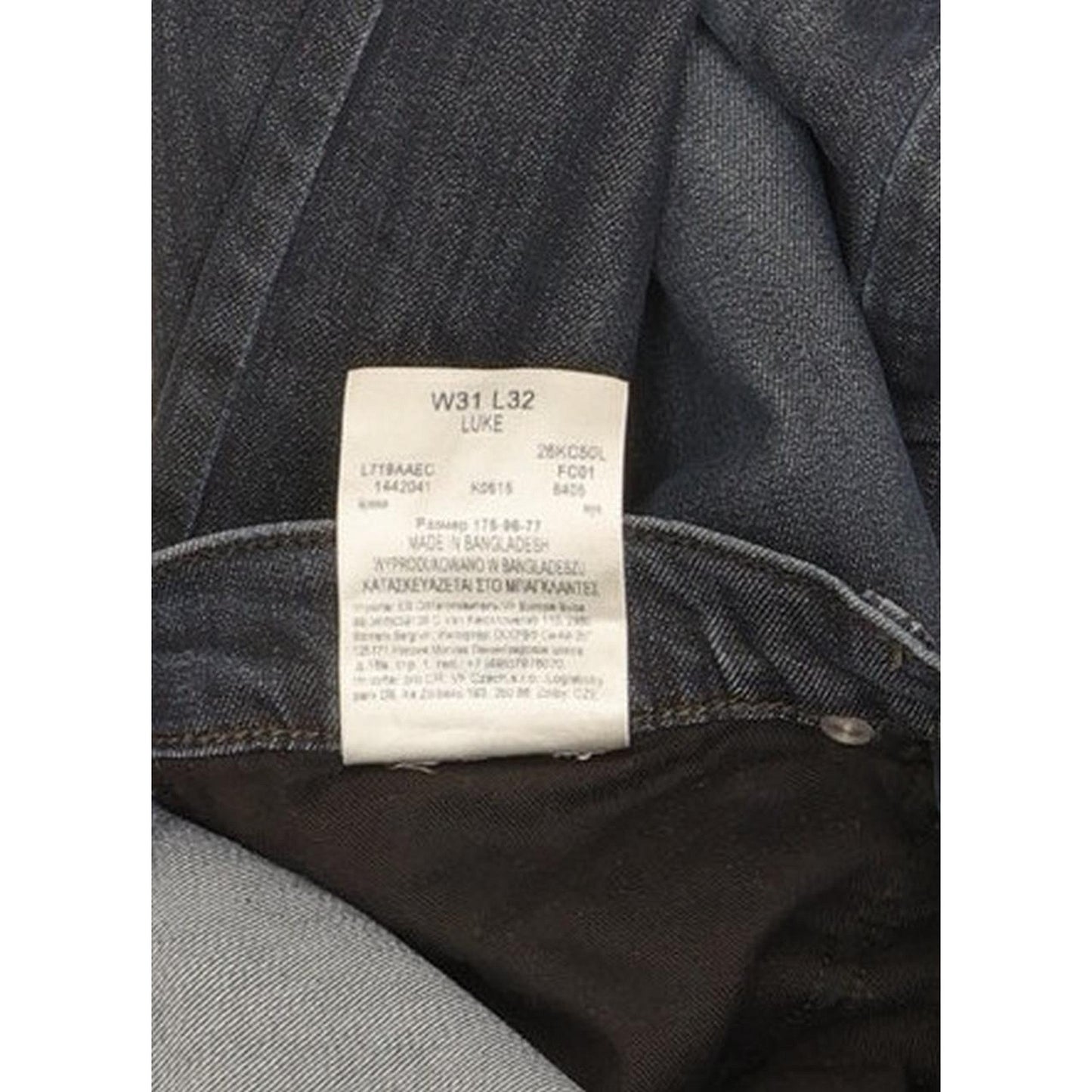 Lee Luke Men Blue Skinny Slim Stretch Jeans W31 L29