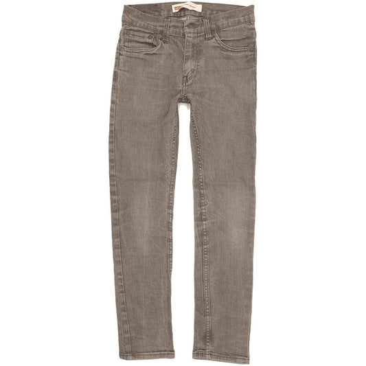 Levi's 510 Kids Grey Skinny Slim Stretch Jeans W27 L27