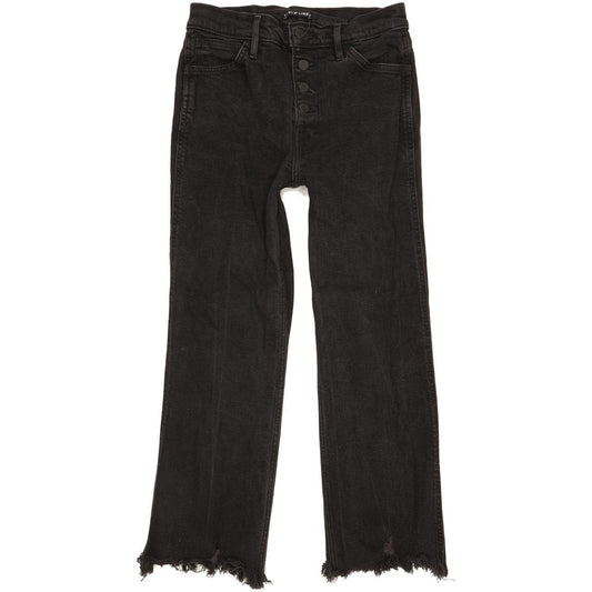 Levi's Line 8 Women Black Straight Slim Stretch Jeans W25 L25