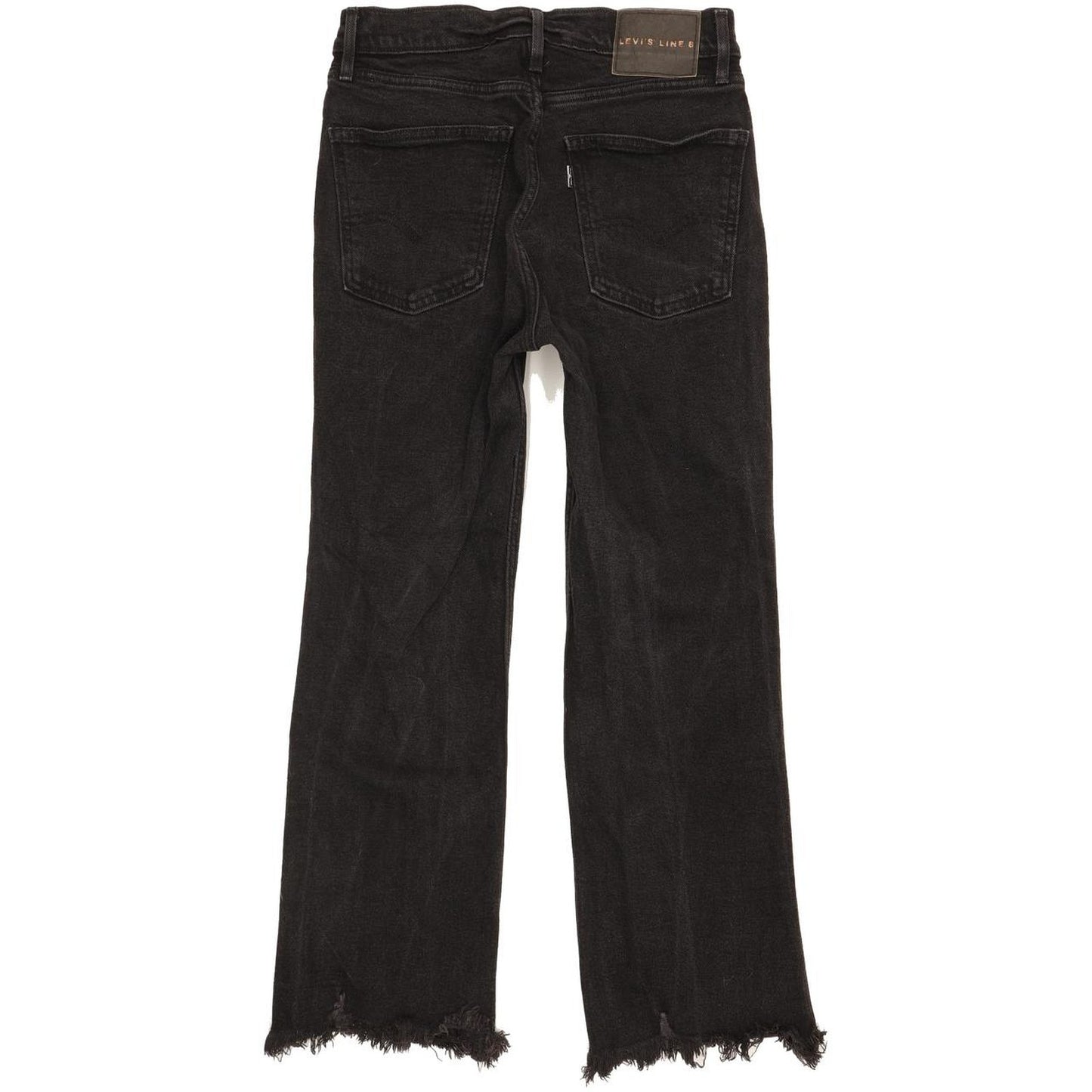 Levi's Line 8 Women Black Straight Slim Stretch Jeans W25 L25