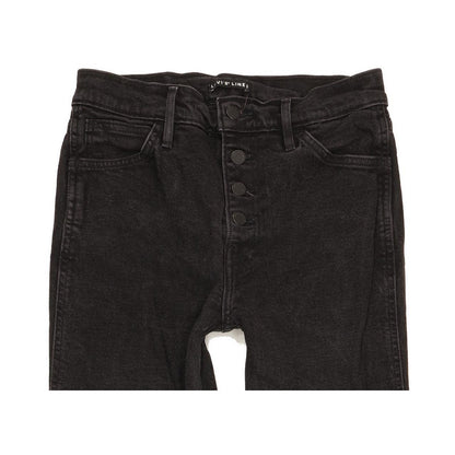 Levi's Line 8 Women Black Straight Slim Stretch Jeans W25 L25