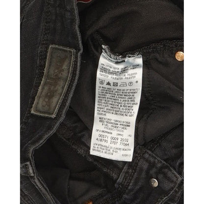 Levi's 571 Women Black Straight Slim Jeans W25 L32