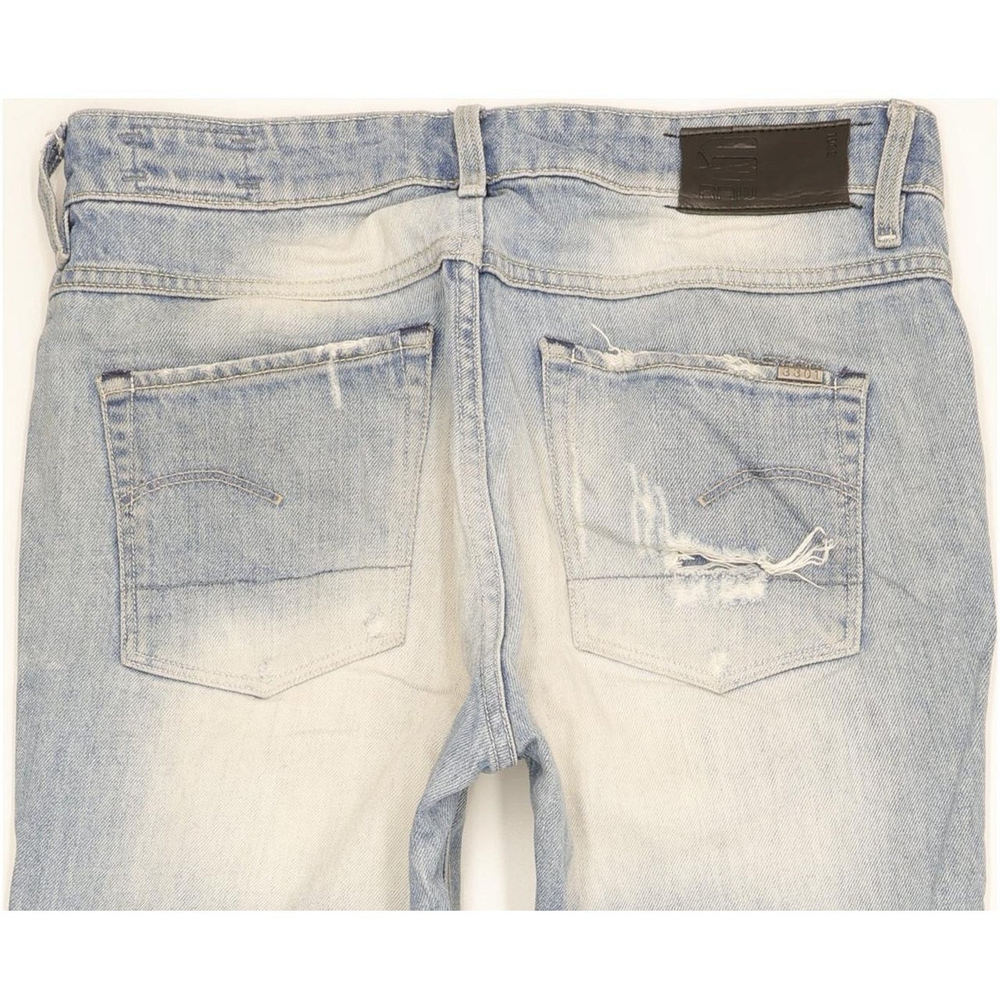 G-Star 3301 Women Blue Tapered Loose Boyfriend Jeans W27 L30