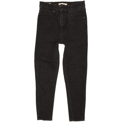 Levi's Mile Black Skinny Slim Stretch Jeans High Waisted W28 L24