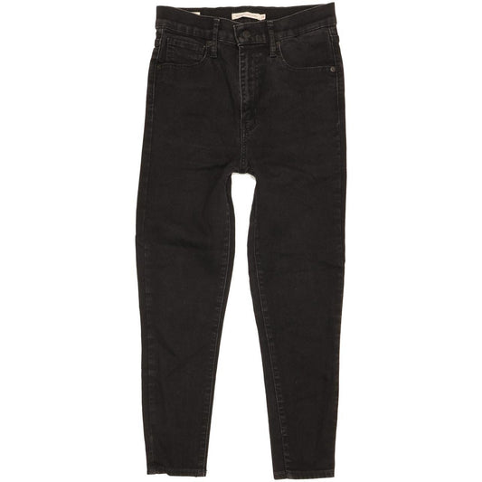 Levi's Mile Black Skinny Slim Stretch Jeans High Waisted W28 L24