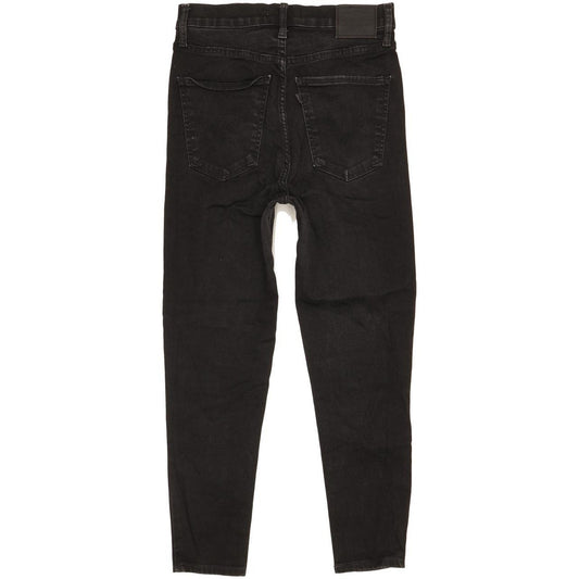 Levi's Mile Black Skinny Slim Stretch Jeans High Waisted W28 L24