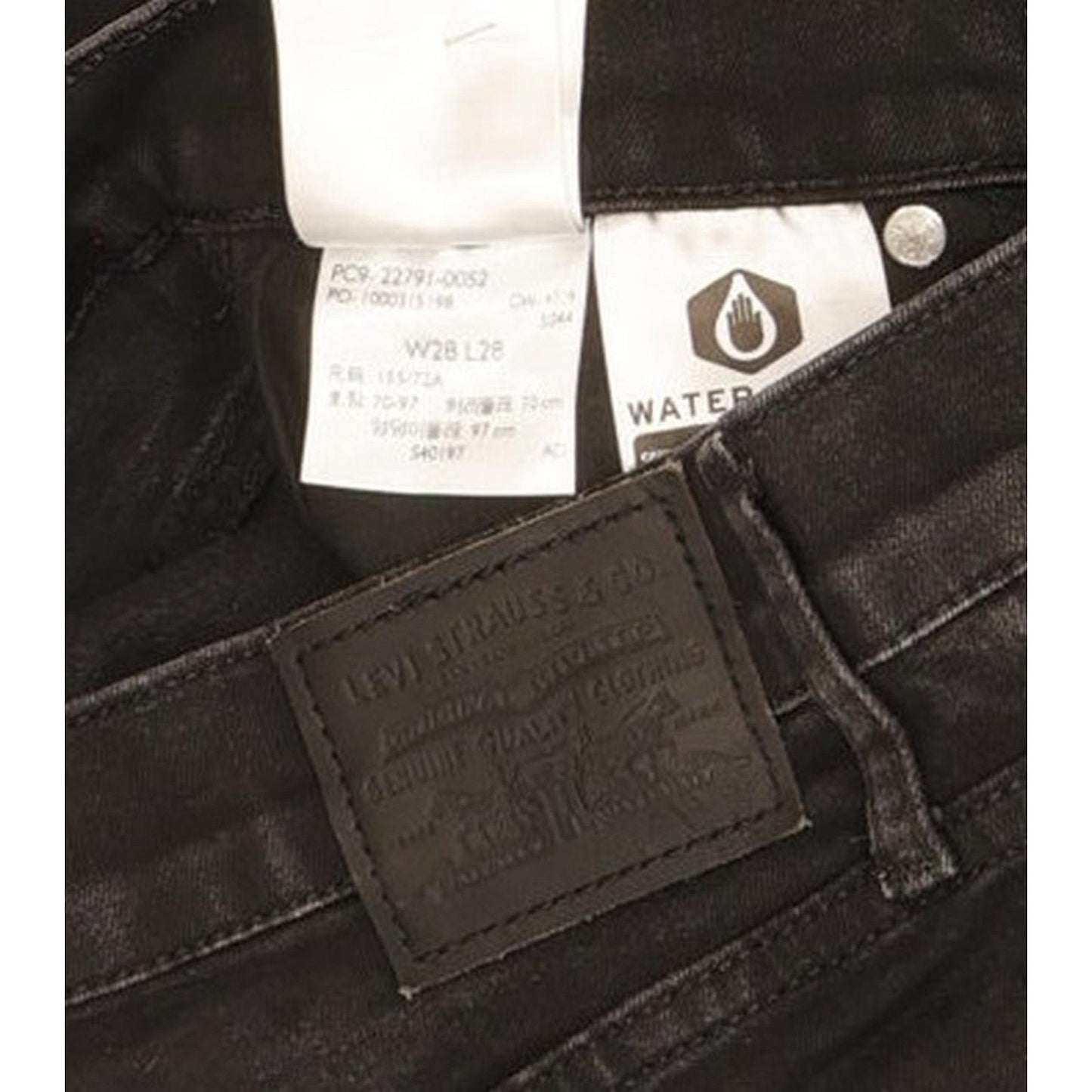 Levi's Mile Black Skinny Slim Stretch Jeans High Waisted W28 L24