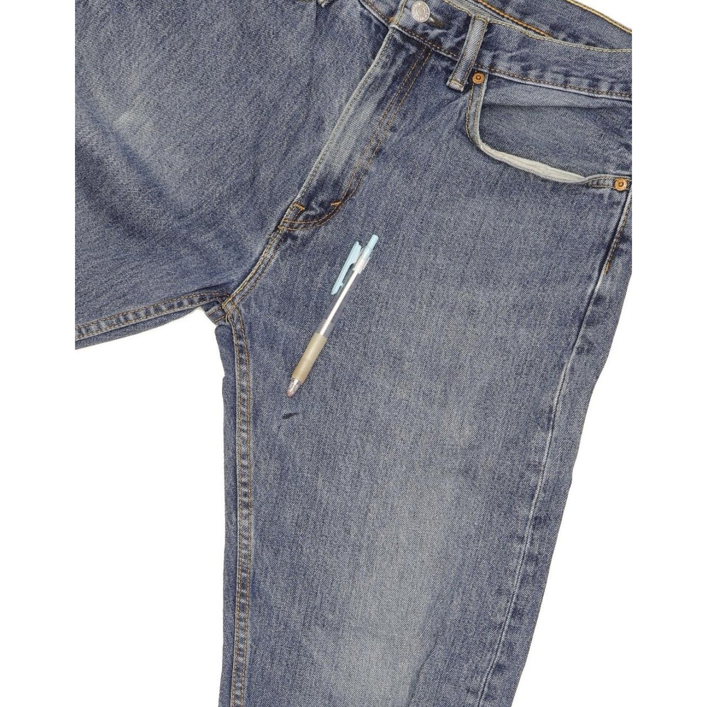 Levi's 505 Men Blue Straight Regular Jeans W34 L31