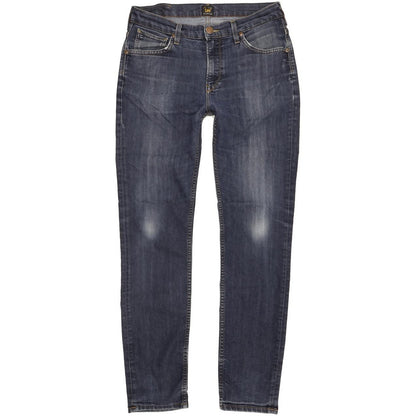 Lee Rider Men Blue Straight Regular Stretch Jeans W32 L31