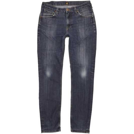 Lee Rider Men Blue Straight Regular Stretch Jeans W32 L31