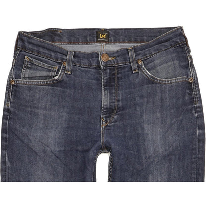 Lee Rider Men Blue Straight Regular Stretch Jeans W32 L31