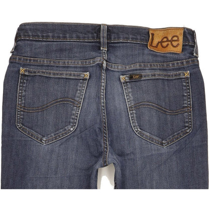 Lee Rider Men Blue Straight Regular Stretch Jeans W32 L31