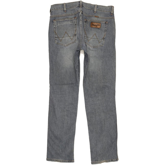 Wrangler Greensboro Men Blue Straight Regular Stretch Jeans W33 L32
