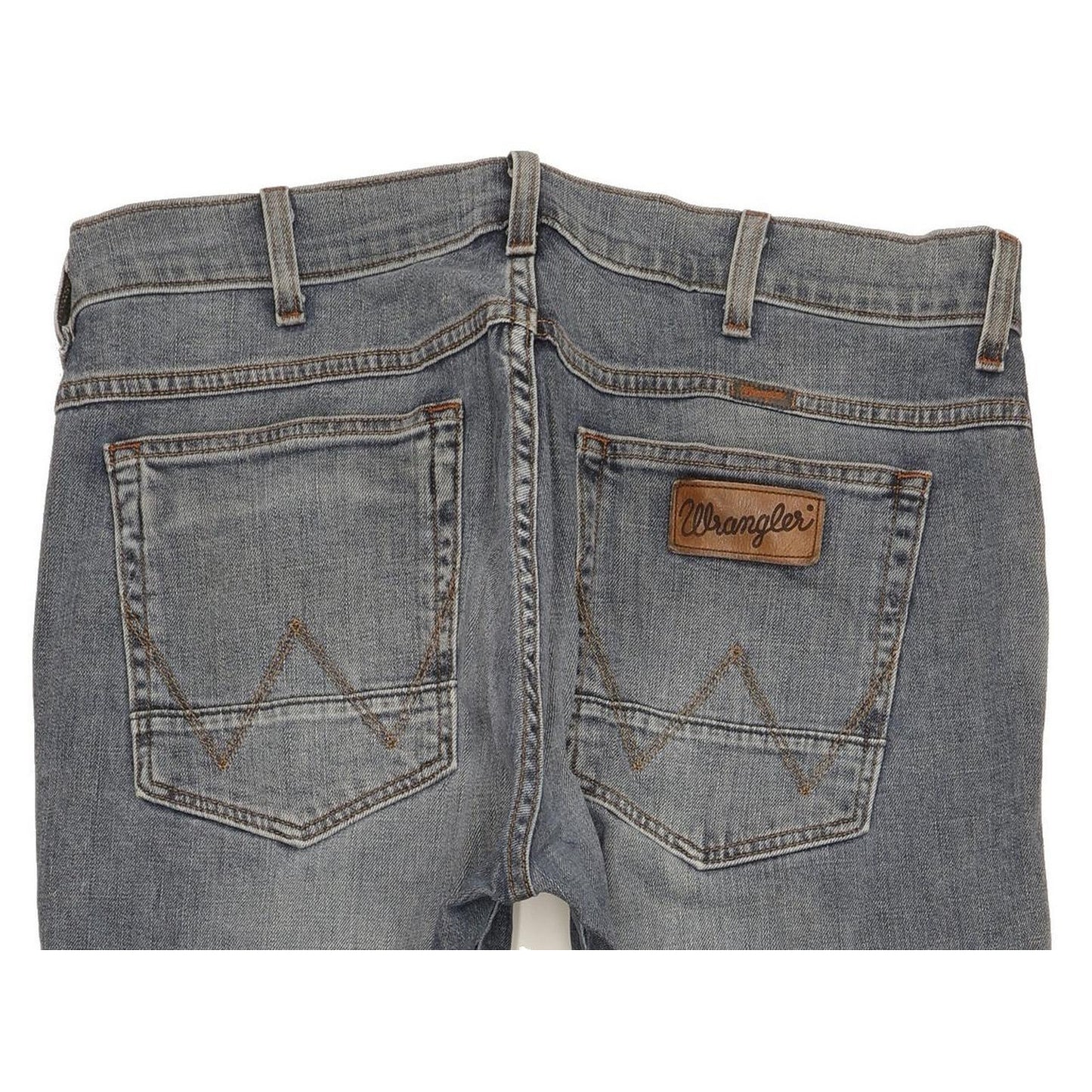 Wrangler Greensboro Men Blue Straight Regular Stretch Jeans W33 L32