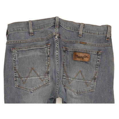 Wrangler Greensboro Men Blue Straight Regular Stretch Jeans W33 L32