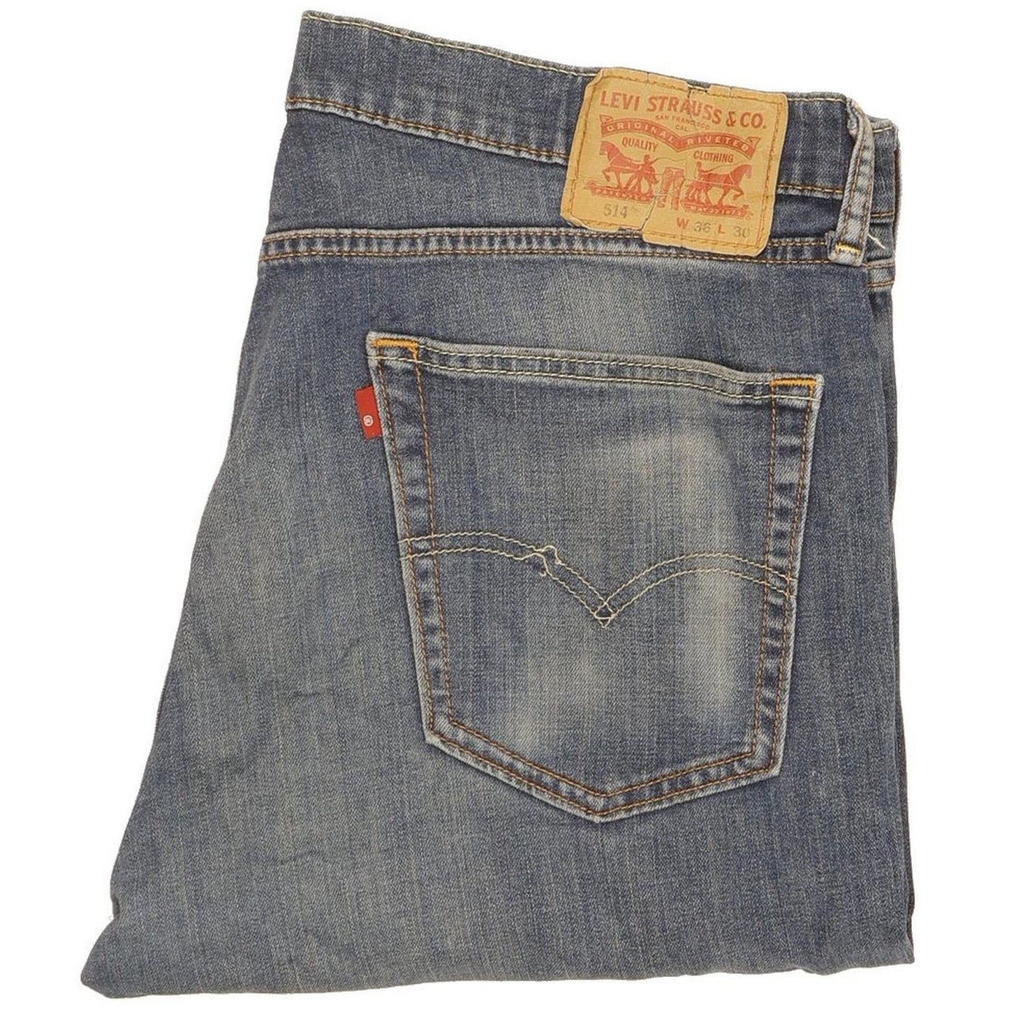 Levi's 514 Men Blue Straight Slim Jeans W36 L30