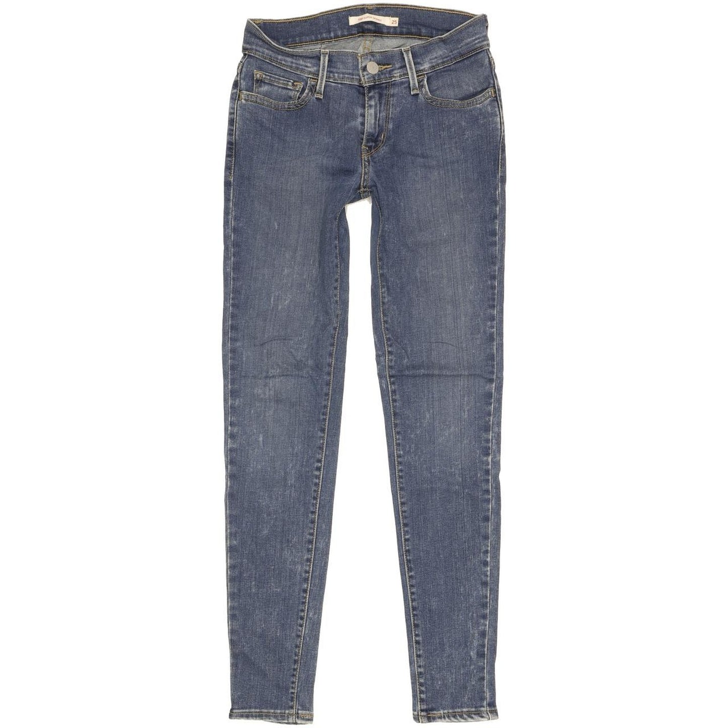 Levi's 710 Super Women Blue Skinny Slim Stretch Jeans W25 L29