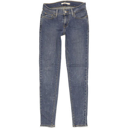 Levi's 710 Super Women Blue Skinny Slim Stretch Jeans W25 L29